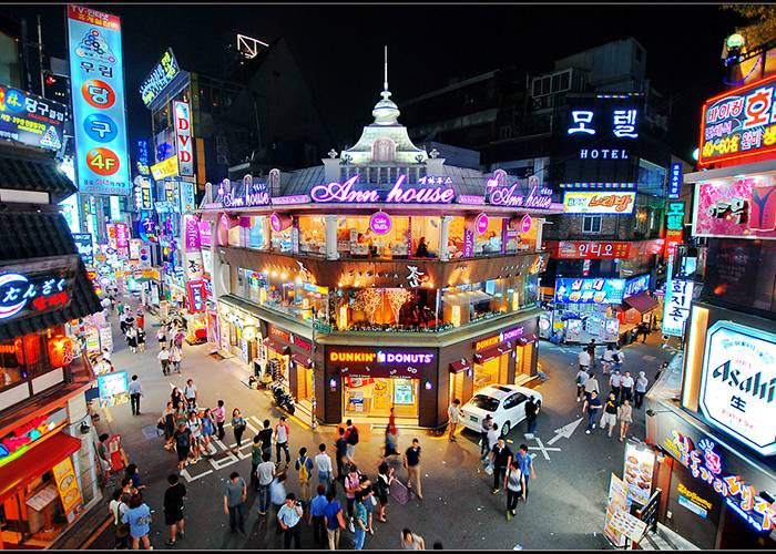 Hongdae khu phố yêu thích của giới trẻ khi đi du lịch Hàn Quốc